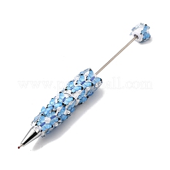Stylo à bille papillon en alliage et pâte polymère avec strass&nbsp;OFST-D303-01P