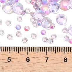 Cabujones de rhinestone de resina plana transparente galvanizada&nbsp;RESI-XCP0002-44C