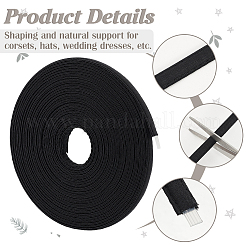 Kunststoffstäbchen für Brautkleider&nbsp;DIY-WH0888-025A