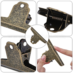Bulldog-Clips aus Eisen&nbsp;AJEW-CP0011-50AB