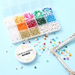 Kit per la creazione di bracciali fai da te sfaccettati e lettere e perline heishi&nbsp;DIY-YW0005-22