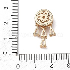 Pendentifs avec zircon cubiques à micro-pavés en laiton&nbsp;KK-C168-21G-02