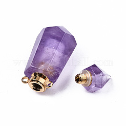 Facettierte natürliche Amethystanhänger&nbsp;G-T131-15G