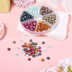48g 6 couleurs perles acryliques opaques&nbsp;OACR-TA0003-50