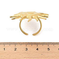 Verstellbare offene Manschettenringe aus Edelstahl 304&nbsp;RJEW-C146-01G