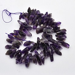 Natürlichen Amethyst Nuggets Perlen Stränge&nbsp;G-I137-03A