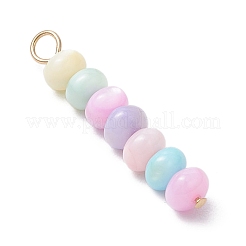 Pendenti con perline di conchiglia d'acqua dolce naturale tinta di colore macaron&nbsp;PALLOY-JF03706-01