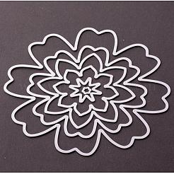 Fleur cadre métal coupe Matrice de découpe pochoirs&nbsp;DIY-WH0017-18