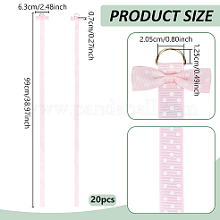 20 Stück Haarnadel-Haarspangenhalter aus Polyester mit Aufhängeband&nbsp;AJEW-FG0005-80