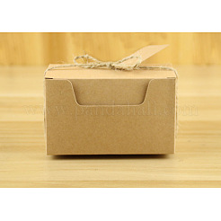 Kraftpapier Geschenkbox&nbsp;CON-WH0022-04