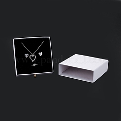 Boîte à bijoux à tiroir en papier carré&nbsp;CON-C011-03A-07