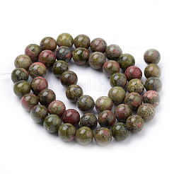 Chapelets de perles en unakite naturelle&nbsp;X-G-S259-14-8mm
