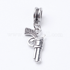 Tibetische Legierung europäische baumelnde Charms&nbsp;X-PALLOY-JF00344-01
