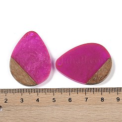 Pendentifs en résine & en bois&nbsp;WOOD-F015-07B
