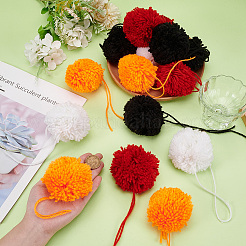 16 Stück 4 Farben Polyester Weihnachtskugel Ornament Zubehör&nbsp;DIY-MA0006-37