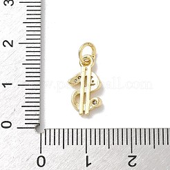 Breloques en laiton zircon cubique transparent&nbsp;KK-A273-13G