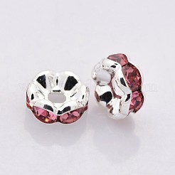 Perline distanziatori strass in ottone&nbsp;RB-A014-L6mm-23S-NF