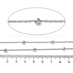 Chaînes en acier inoxydable 304 avec perles&nbsp;CHS-F020-12P