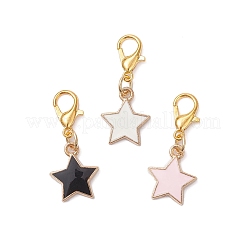 Decorazioni pendenti in lega smaltata 3 pz&nbsp;HJEW-JM04175