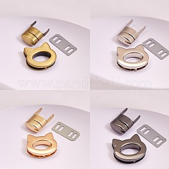 8 Sätze 4 Arten Zinklegierungsbeutel-Twist-Lock-Zubehör&nbsp;AJEW-SZ0001-48
