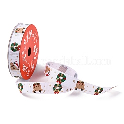 Ruban gros-grain imprimé en polyester de Noël de 5 mètre&nbsp;OCOR-A008-01D