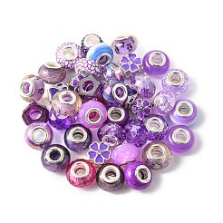 40 pz 20 stili fai da te kit di perline rondelle europee&nbsp;DIY-FS0009-85