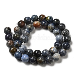 Fili di perle di quarzo dumortierite naturale&nbsp;G-H298-A06-04