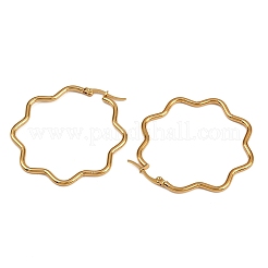 Pendientes de aro de acero inoxidable 201&nbsp;X-EJEW-F205-16G-A