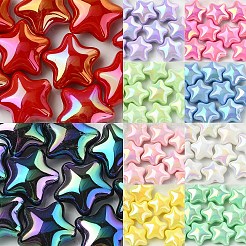 10 Uds. Cuentas de plástico con revestimiento UV&nbsp;SACR-YW0001-86A