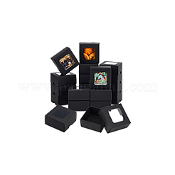 Cajas de regalo cuadradas de almacenamiento de papel kraft&nbsp;CON-WH0095-100A-02