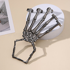 Punk-Stil Legierung Skelett Hand Ring Armbänder mit Fingernägel Spitze Klaue&nbsp;WG3AE99-01