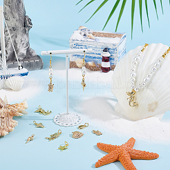 16pcs 8 styles pendentifs en laiton&nbsp;KK-PH0015-12A