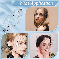 Nylon Fascinator Mesh Gesichtsschleier&nbsp;OHAR-WH0034-09A-01