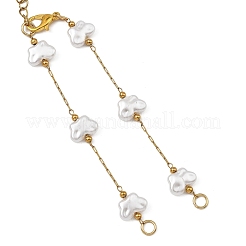 Armbandherstellung aus ABS-Imitationsperlen und Schmetterlingsmotiven&nbsp;AJEW-JB01650