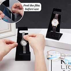 Présentoirs de montres en acrylique en forme de L&nbsp;ODIS-WH0086-081A