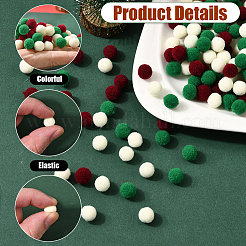 300 Stück 3 Farben Polyester-Pompon-Bälle&nbsp;DIY-SC0031-38