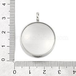 Ciondoli con medaglione in acciaio inossidabile 304&nbsp;STAS-S132-15P-03