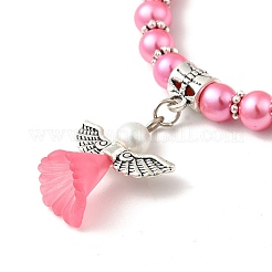 Bella abito da sposa bracciali angelo per i bambini&nbsp;BJEW-JB00727-07