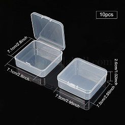 Transparente Kunststoffperlenbehälter&nbsp;CON-WH0073-78B