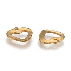 Placcatura ionica (ip) 304 acciaio inossidabile ciondolo a forma di cuore aperto&nbsp;STAS-M208-15