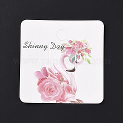 Quadratische Haarspangen-Anzeigekarten aus Papier&nbsp;DIY-B061-01B-04