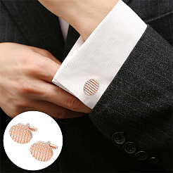 2 Paar Messing-Manschettenknöpfe für Herren&nbsp;FIND-WR0011-06