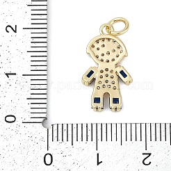 Estante de placas micro latón allanan colgantes de circonio cúbico&nbsp;KK-H509-39G-02