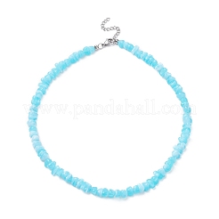 Set di collane a catena in rilievo con chip acrilici da 3 pz 3 colori&nbsp;NJEW-JN04313
