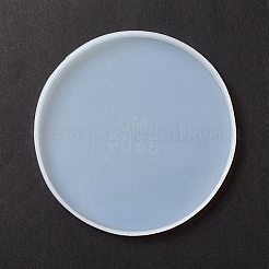 Diy flache runde tassenmatte silikonformen&nbsp;X-DIY-E036-02