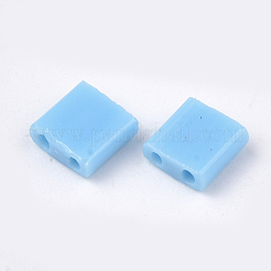 Perline di vetro opaco a 2 foro&nbsp;SEED-S023-08C