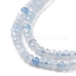 Natürliche Aquamarin Perlen Strang&nbsp;G-E591-02