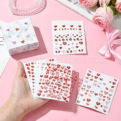 7 Blatt 7 Stile Valentinstag Thema Papier Nail Art Aufkleber&nbsp;DIY-CJ0002-86