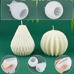 2 Stück Silikonformen für DIY-Kerzen in 2 Stilen&nbsp;DIY-FH0004-10