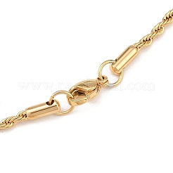 Collane con catena in corda di acciaio inossidabile 304&nbsp;X-NJEW-R223-14